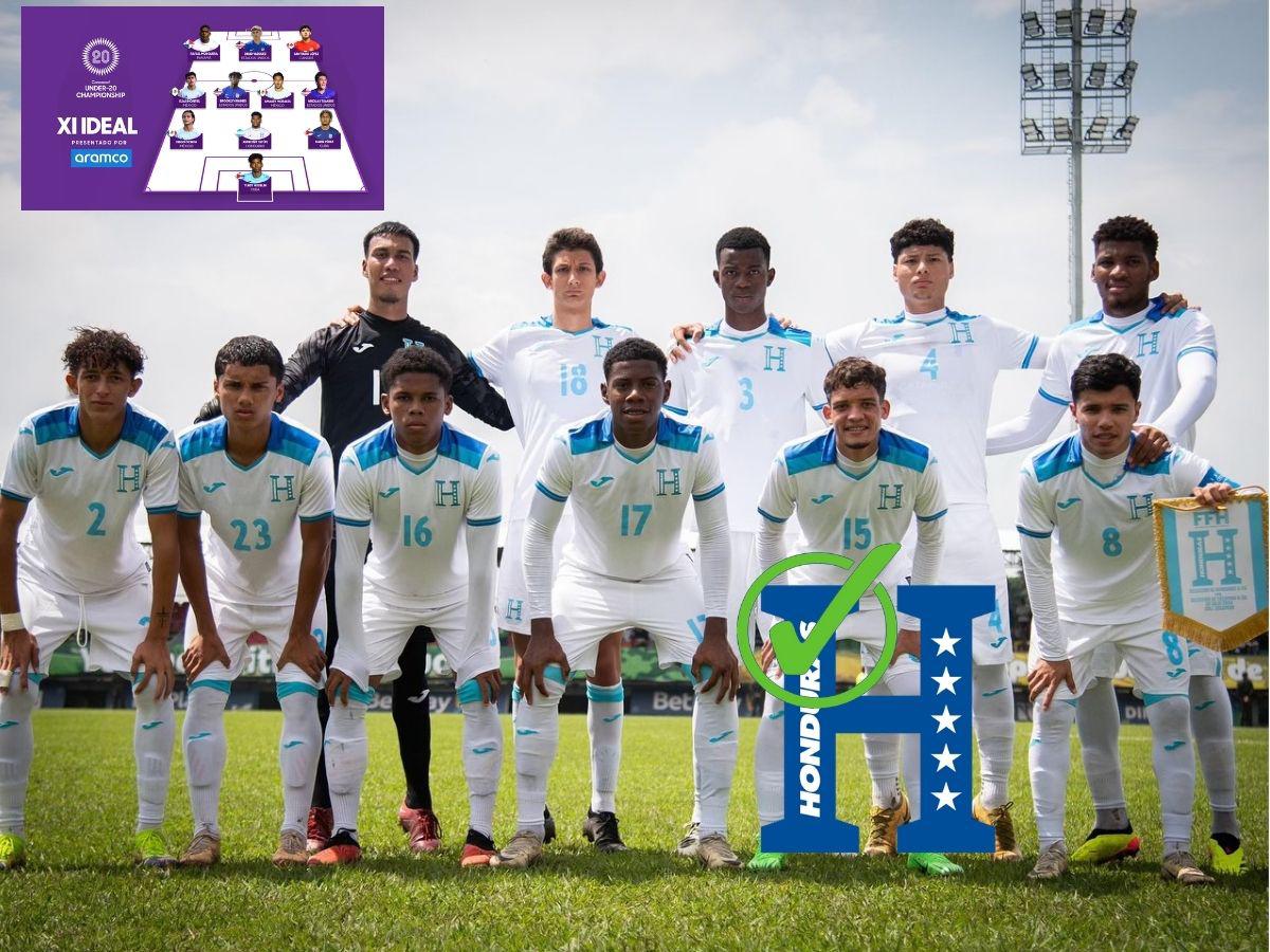 Futbolista de Honduras irrumpe entre los más destacados del Premundial Sub-20: el 11 ideal que eligió Concacaf