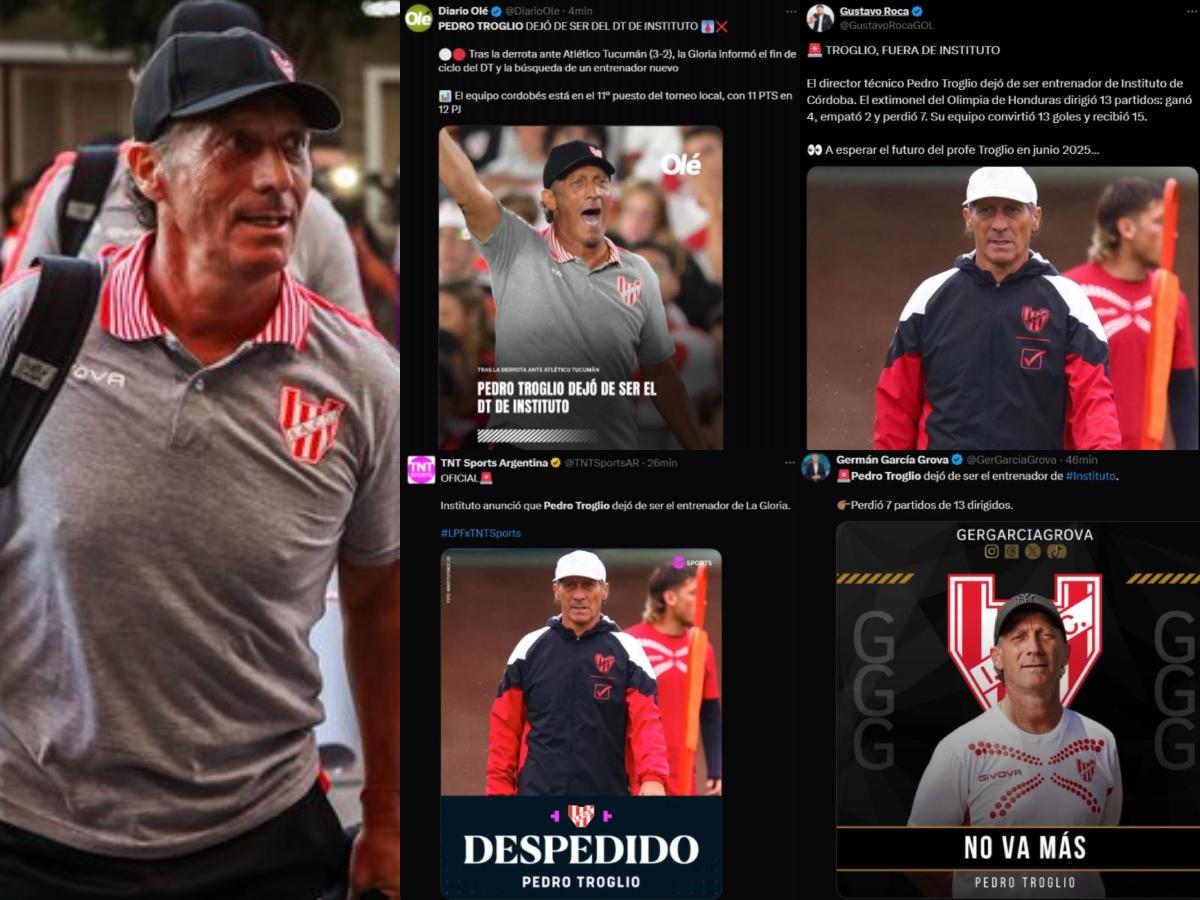 Fin de la era, Nuevo fracaso: así reaccionó la prensa tras el despido de Pedro Troglio del Instituto de Argentina