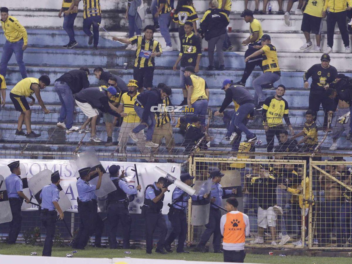 No se vio en TV: El zafarrancho en el Olímpico, bronca del Real España, la locura de Sacaza, ¿qué pasó en La Ceiba?