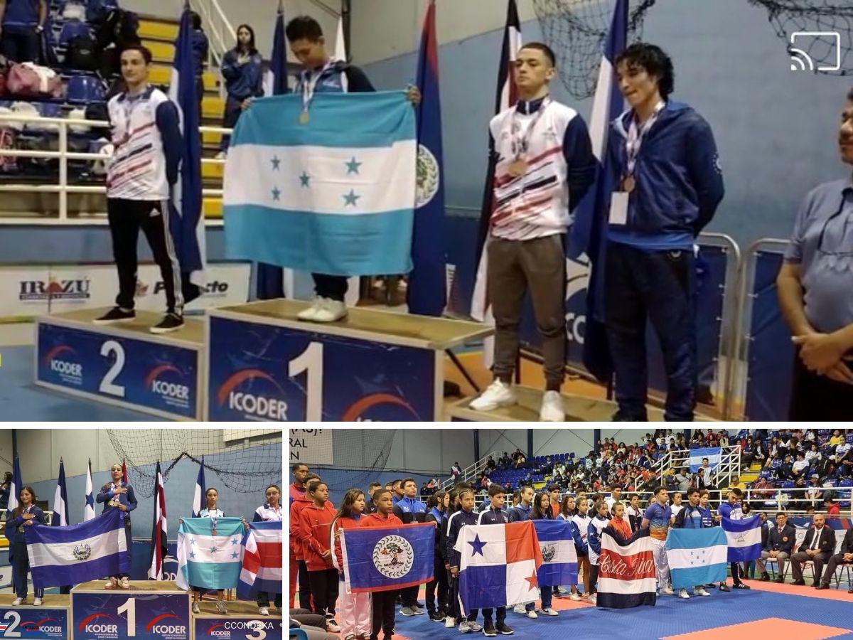 Hondureños lograron medalla de oro y tres bronce en Campeonato Centroamericano de Karate-Do