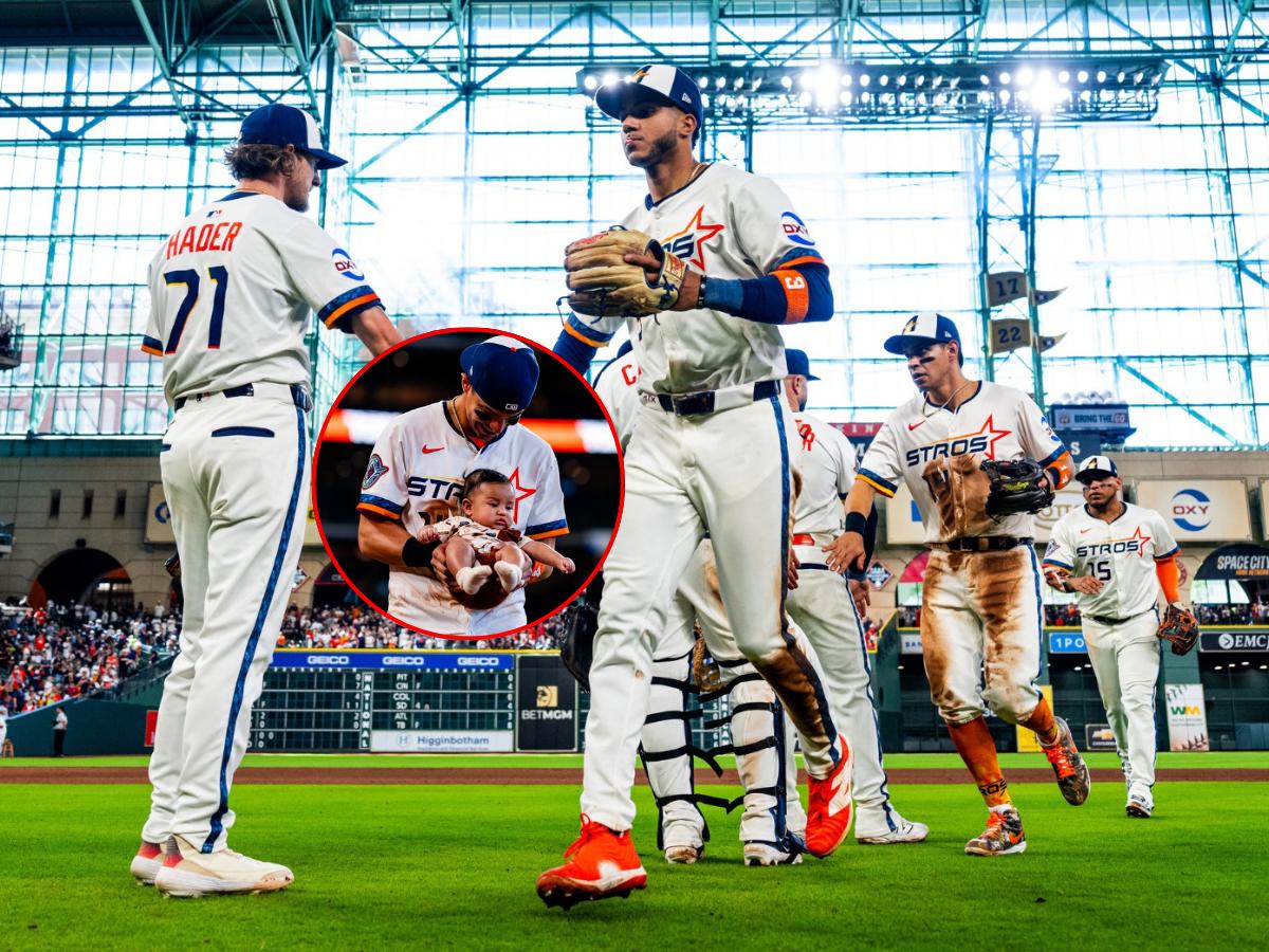 El hondureño Mauricio Dubón conectó un sencillo y presenta a su hijo en victoria de Astros sobre Angelinos en la MBL