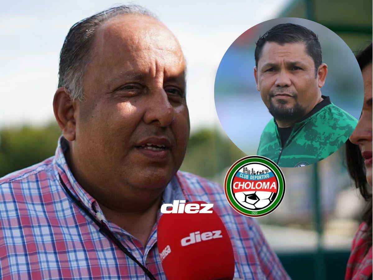 Presidente del Choloma respalda a Molina tras el 2-7, multas por TikTok y revela dos estadios para reemplazar al Rubén Deras