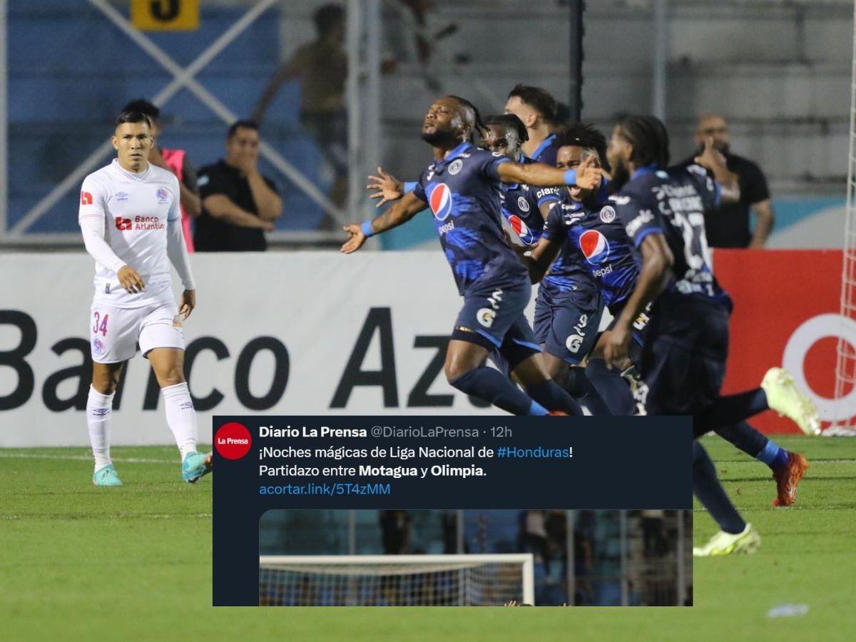 “Qué pu** locura de partido”: prensa deportiva tilda el 3-3 de Olimpia vs Motagua como “noche mágica”