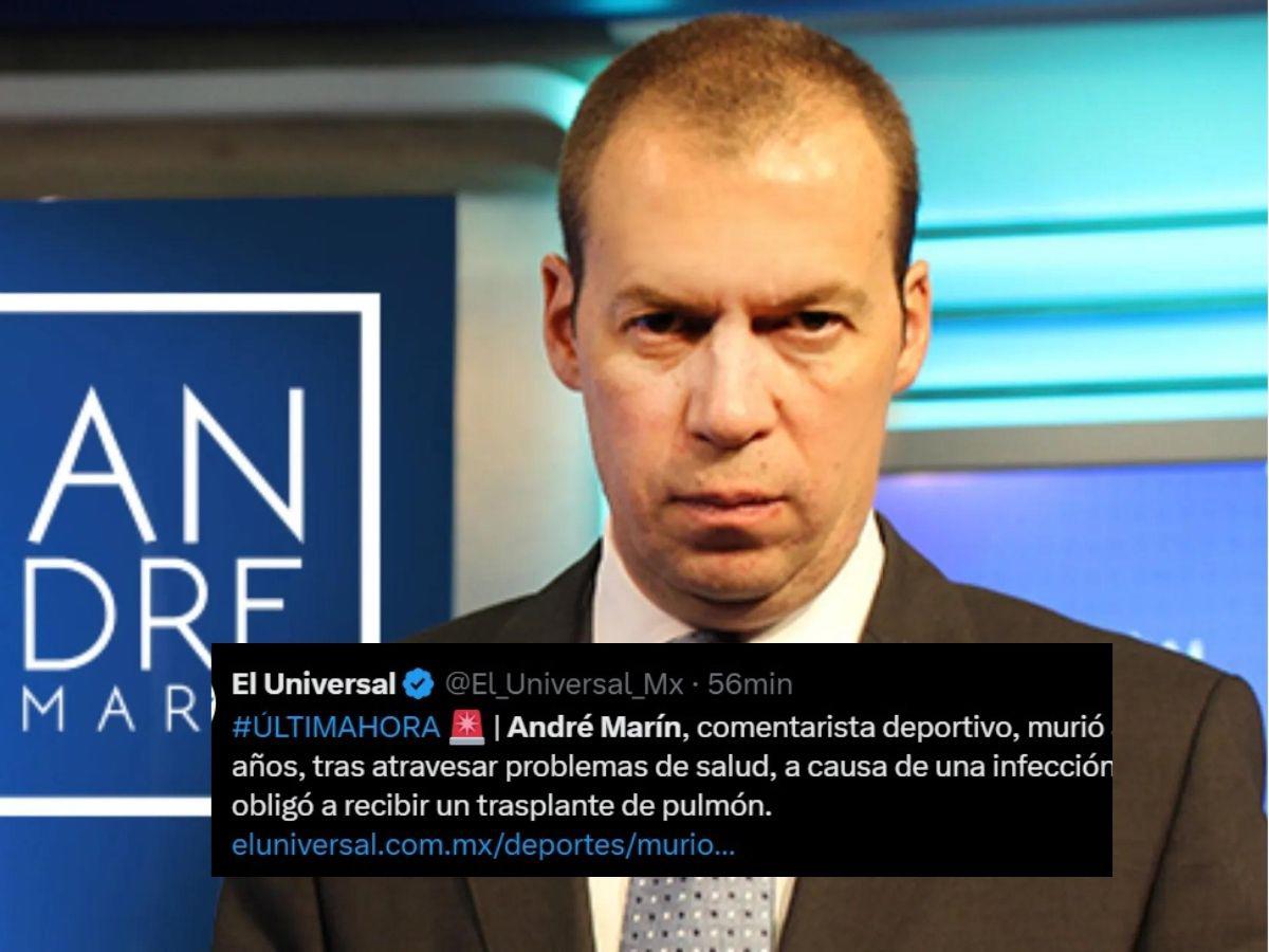 “Golpe al periodismo deportivo”: la prensa mexicana llora el fallecimiento de André Marín a sus 52 años de edad