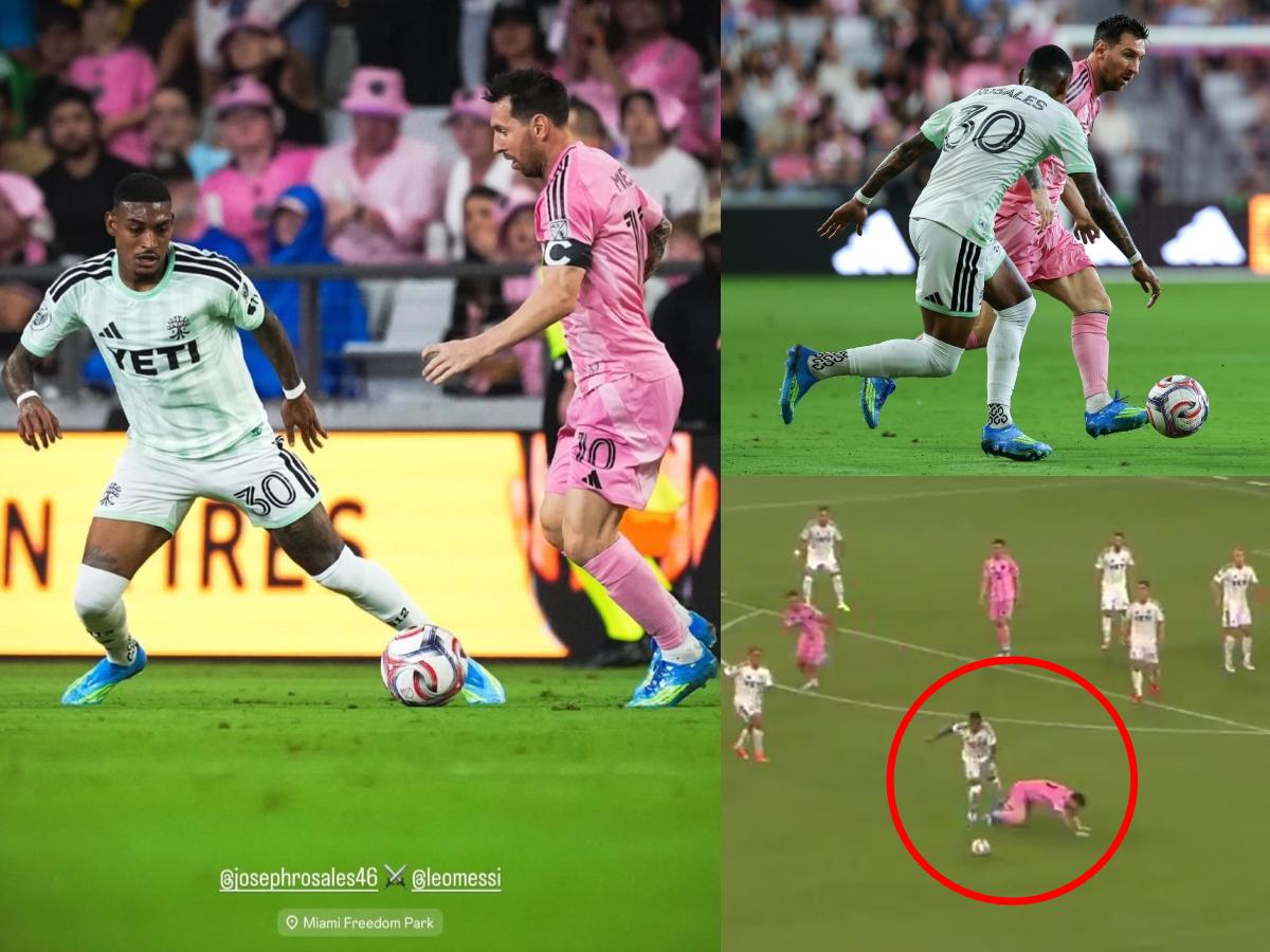 Joseph Rosales dejó en el suelo a Messi, Leo anotó gol histórico y el enfado de Mascherano en el Inter Miami - Austin FC