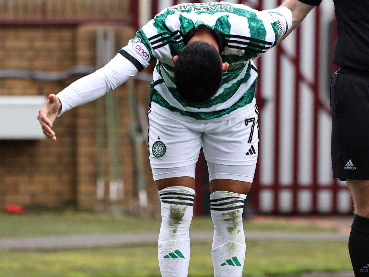 ¿Celebró como Carlos Pavón? Las postales que dejó el histórico primer gol de Luis Palma con el Celtic de Escocia