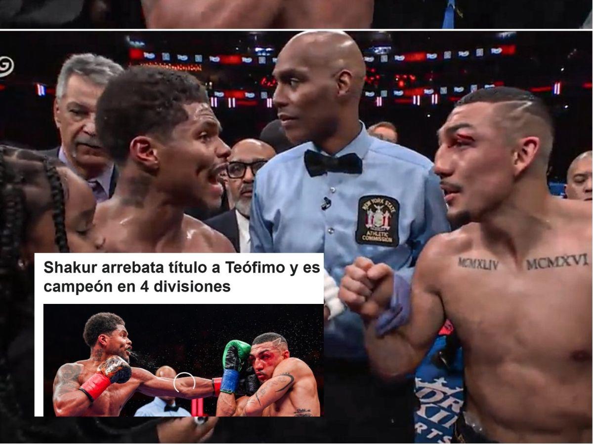 Prensa internacional se rinde tras paliza sobre Teófimo López: Lo barrieron, Shakur lo dominó