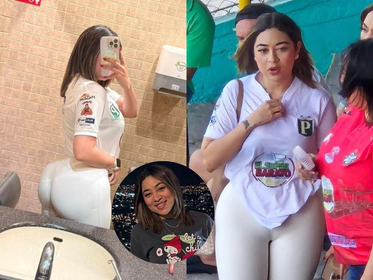 Confesó curioso pasado: La historia de la bella Desiré García, aficionada viral del Platense que enamoró en el Estadio Morazán