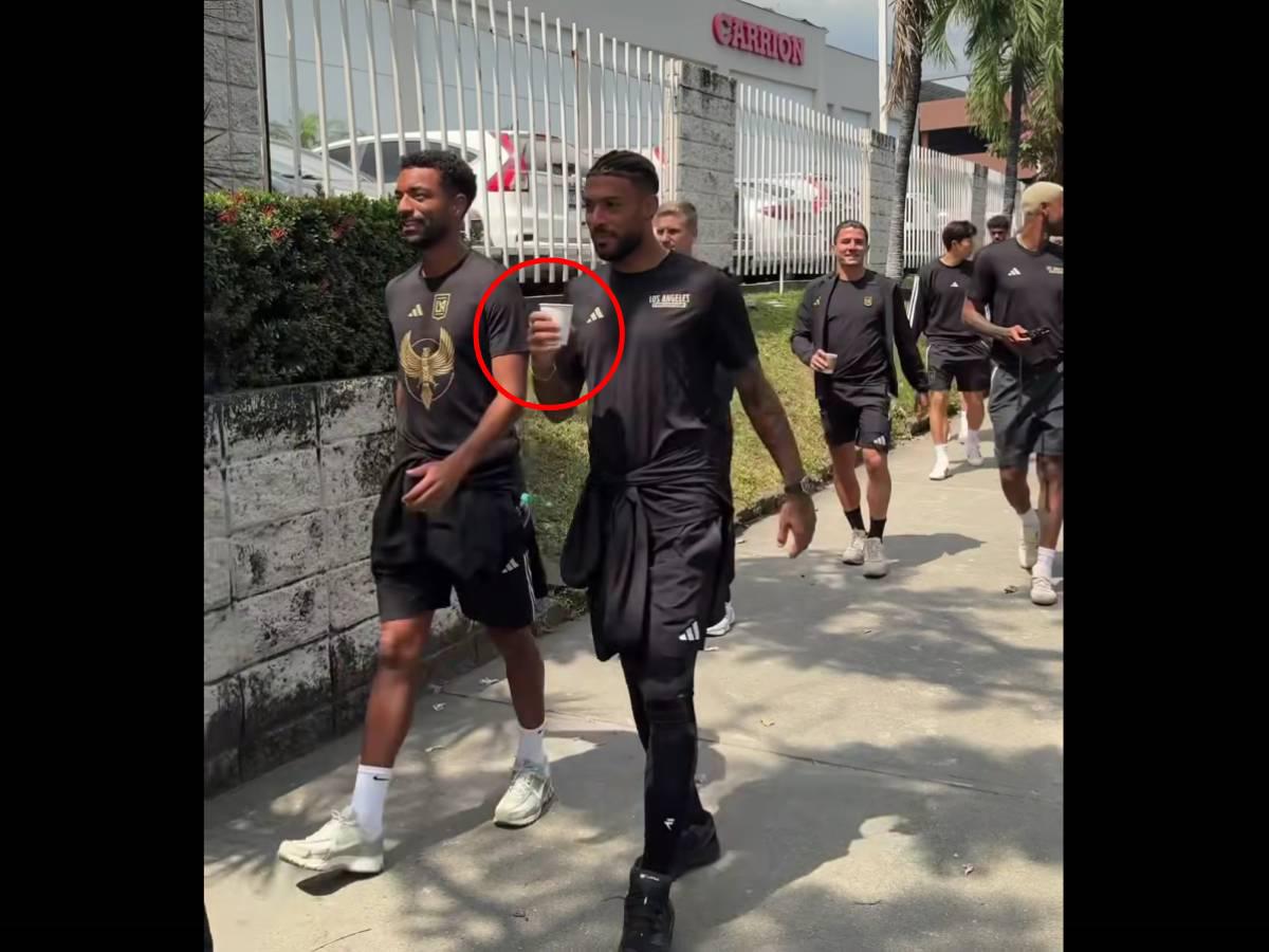 Son quedó enamorado del café de Honduras: así disfrutaron los futbolistas de LAFC en las calles de SPS previo al partido