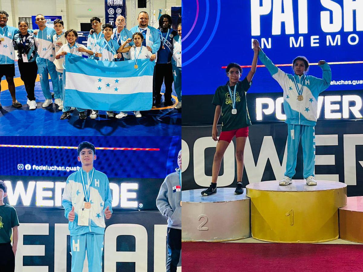 Atletas hondureños formados por Condepor conquistan medallas en copa internacional de Lucha Olímpica