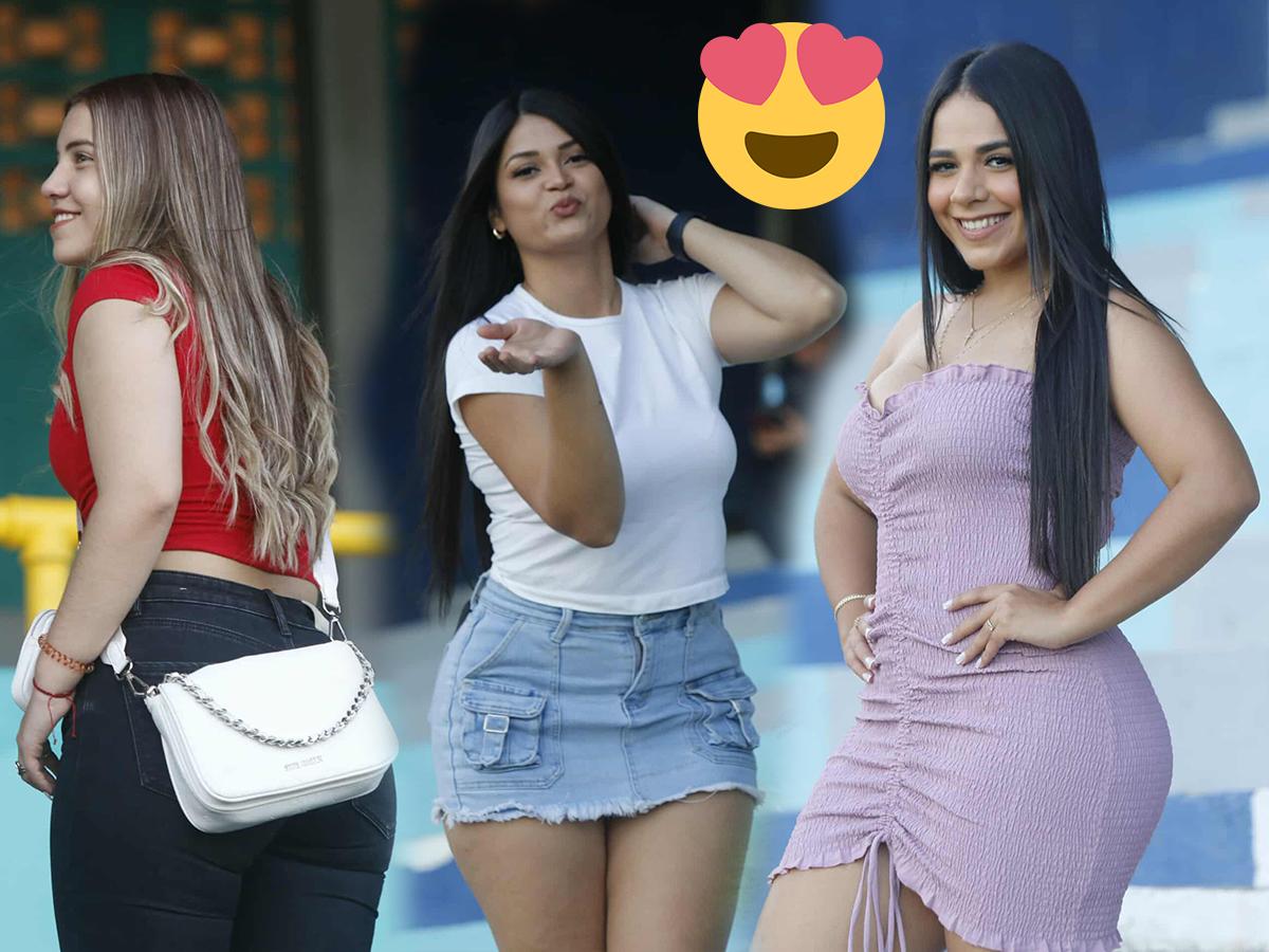 ¡Mis amores, las amo! Se soltaron las bellezas en el Morazán para el Olimpia-Génesis, ¿quién es la chica de rojo?