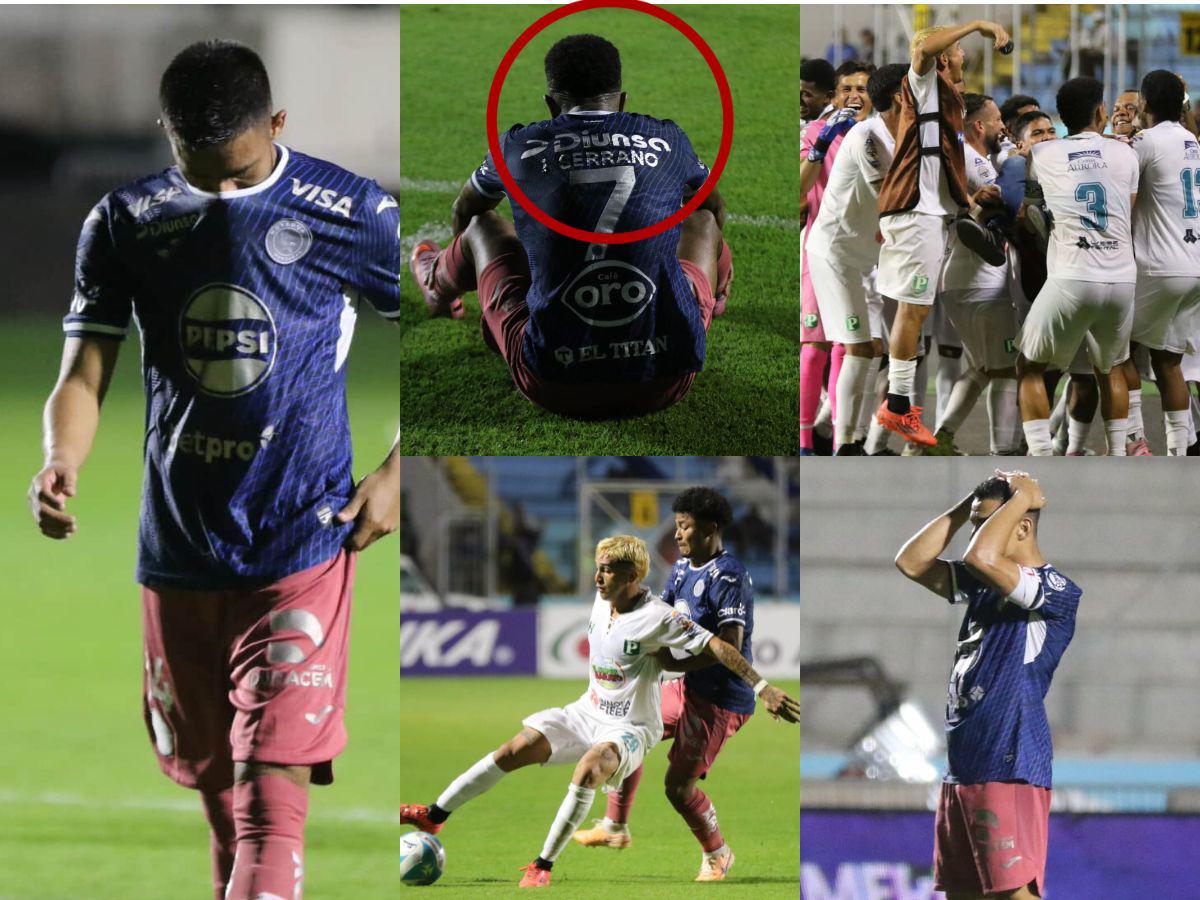 ¡Bochornoso! Las fotos de la tristeza del Motagua tras vergonzosa vapuleada ante Platense y Auzmendi volvió a Honduras