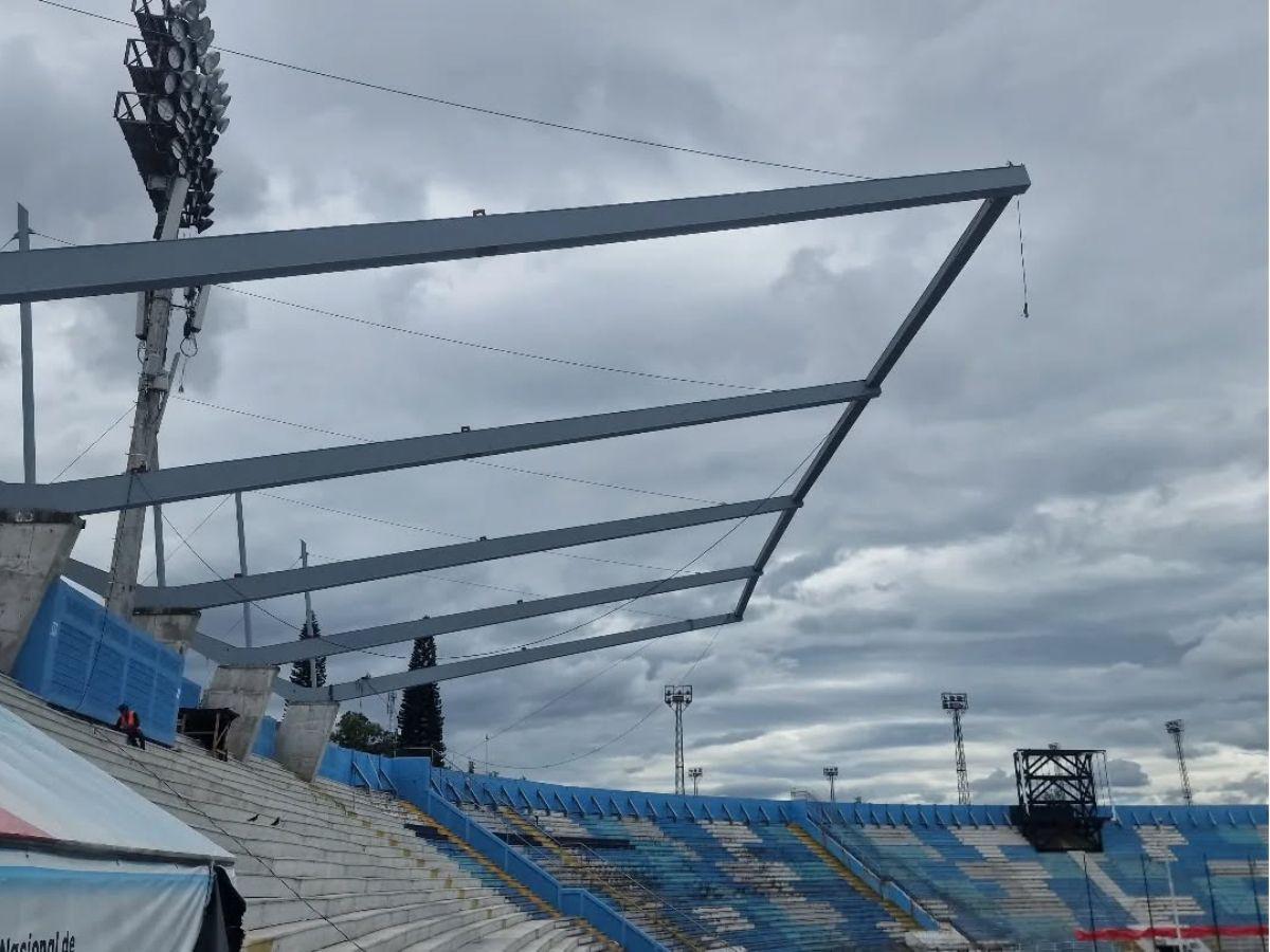¡El techo del Estadio Nacional agarra forma! Condepor instala el primer cuadrante en las gradas de sol centro
