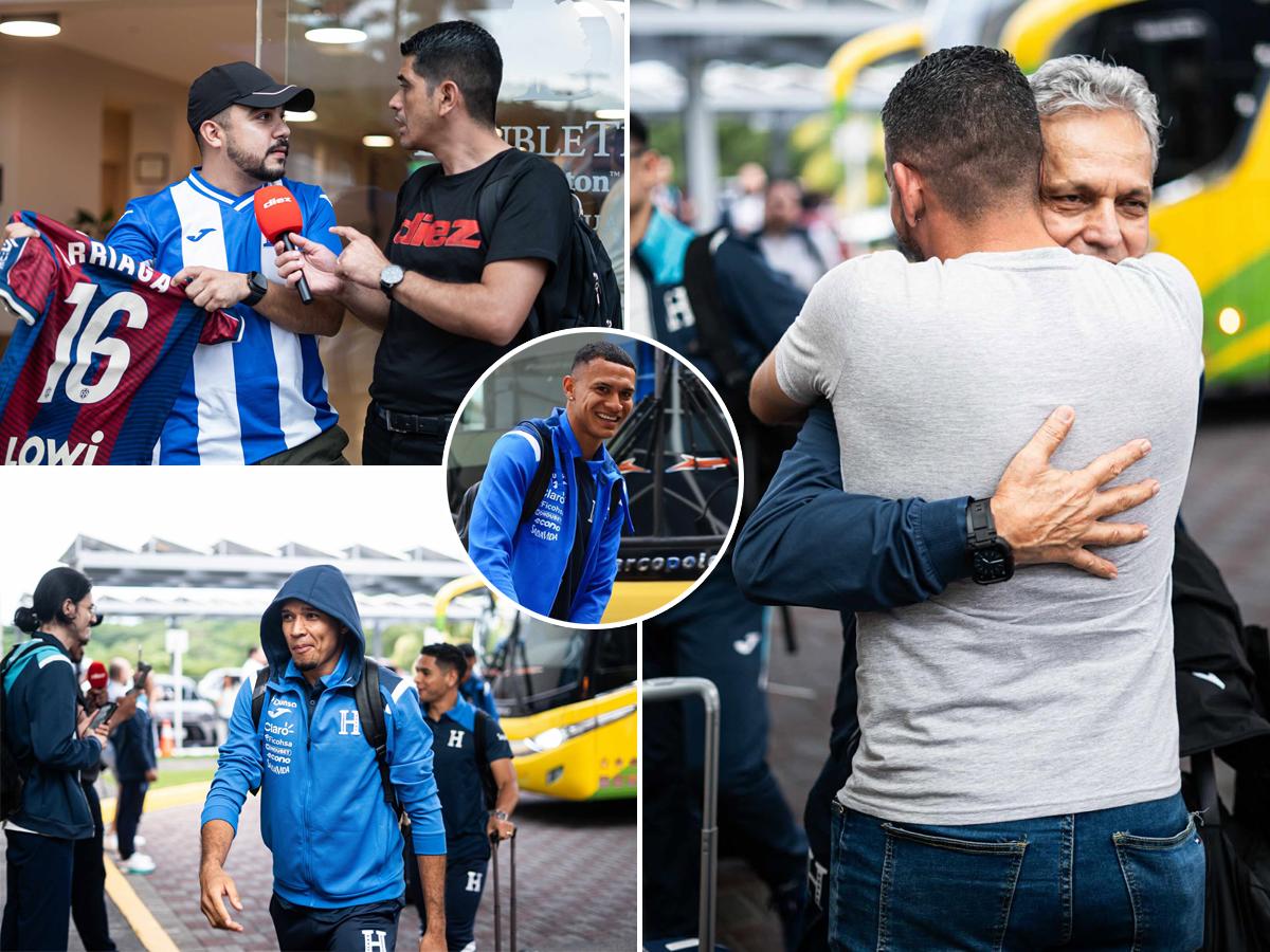 Llegada de Honduras a Nicaragua: Exjugador del Motagua recibe con tremendo abrazo a Rueda, Quioto sorprendió, ¿y Palma?