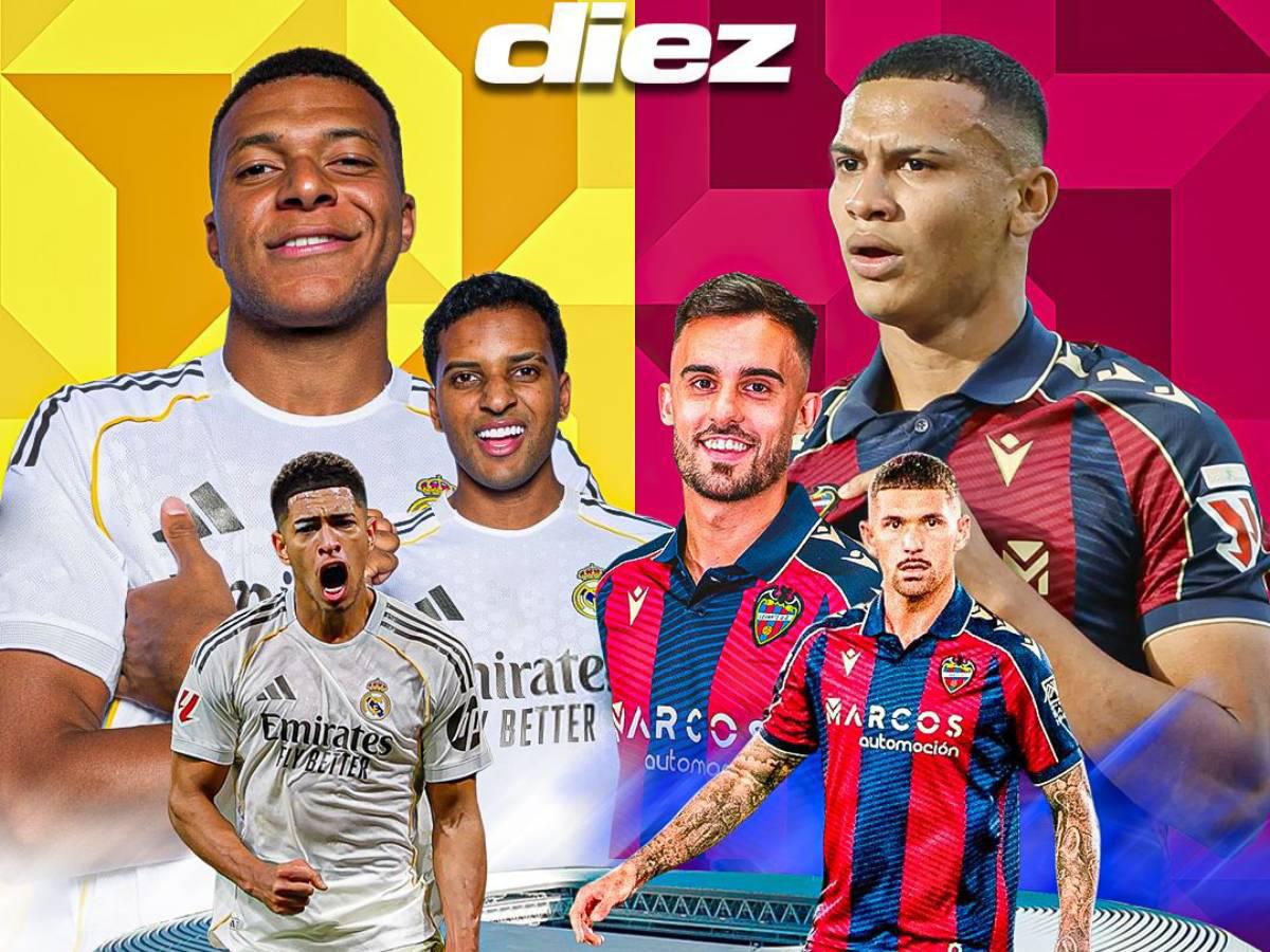 Real Madrid vs Levante EN VIVO: Kervin Arriaga contra Mbappé, horario, sede y dónde verlo por TV