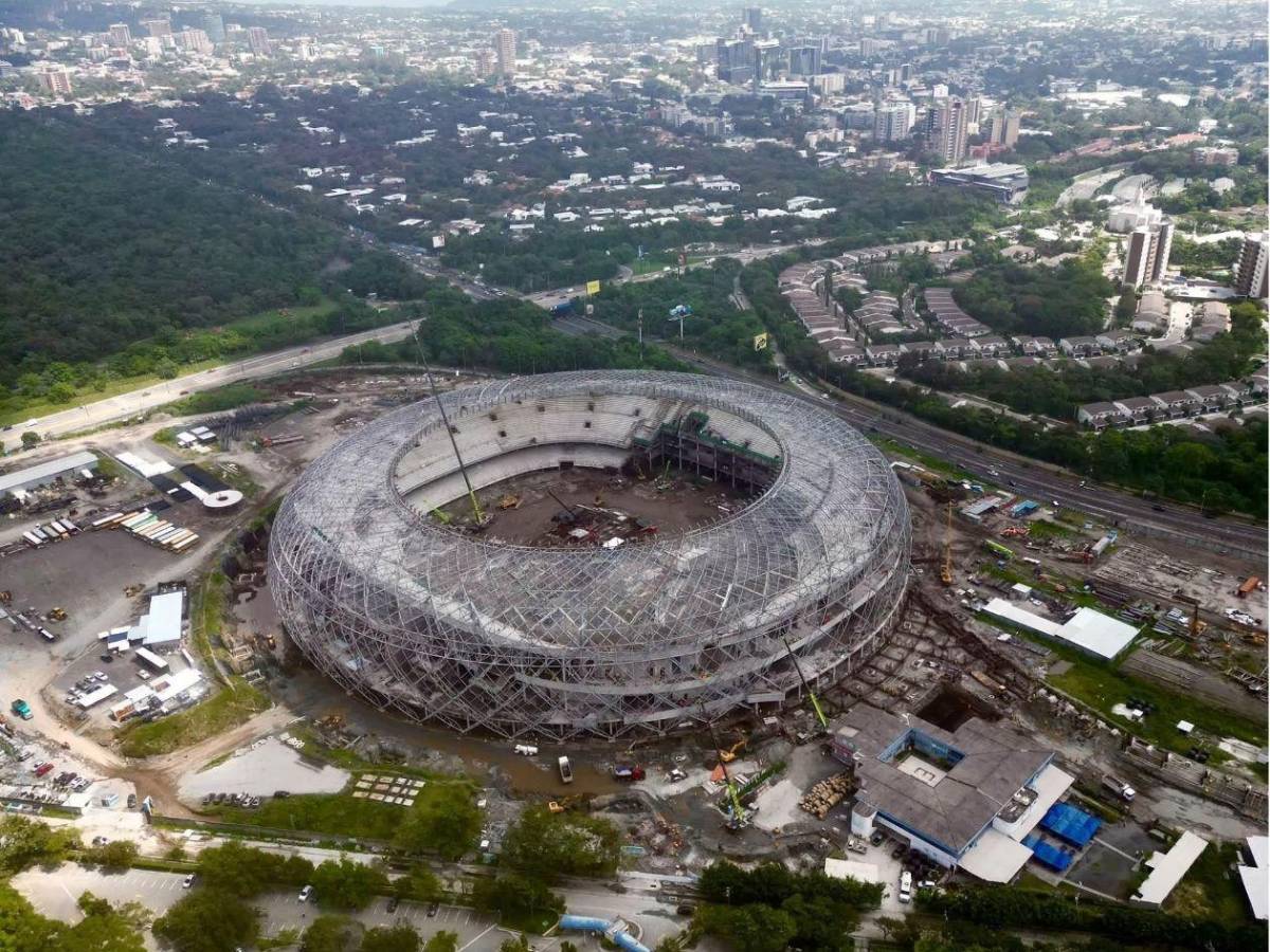 ¡En un 75%! El Salvador acelera la construcción del moderno Estadio Nacional
