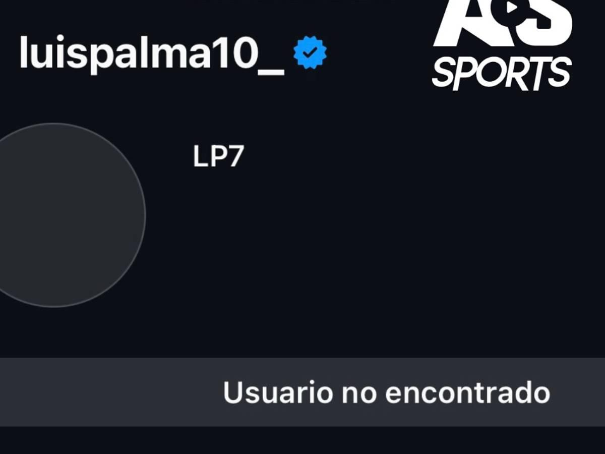 Cerrado el perfil de Luis Palma en Instagram.