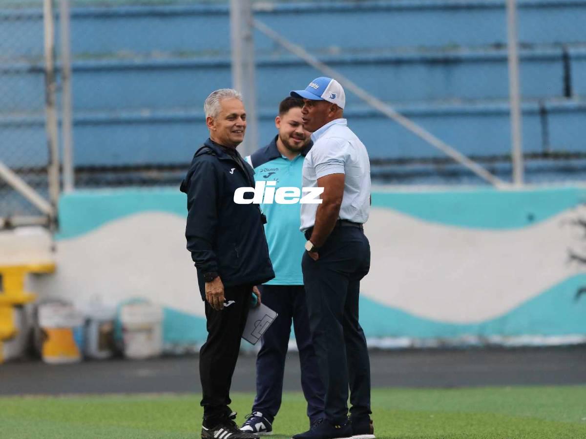 ¡Visitas sorpresa! Legionario se bajó del avión directo al entreno de la Selección de Honduras y un lesionado dijo adiós a la concentración
