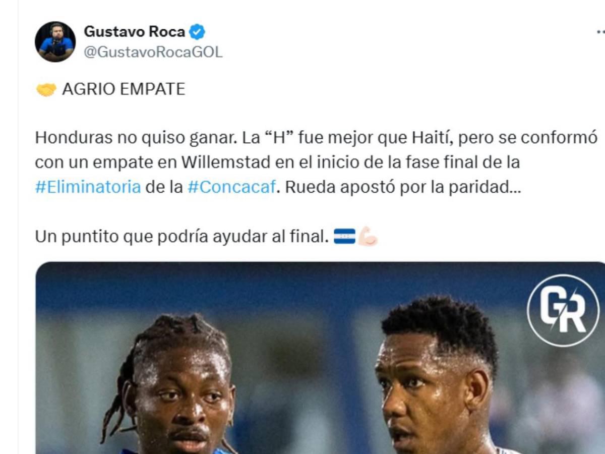 Periodista de Panamá se mofa de Honduras y reconocido portero de Liga Nacional se molesta tras empate de la Bicolor