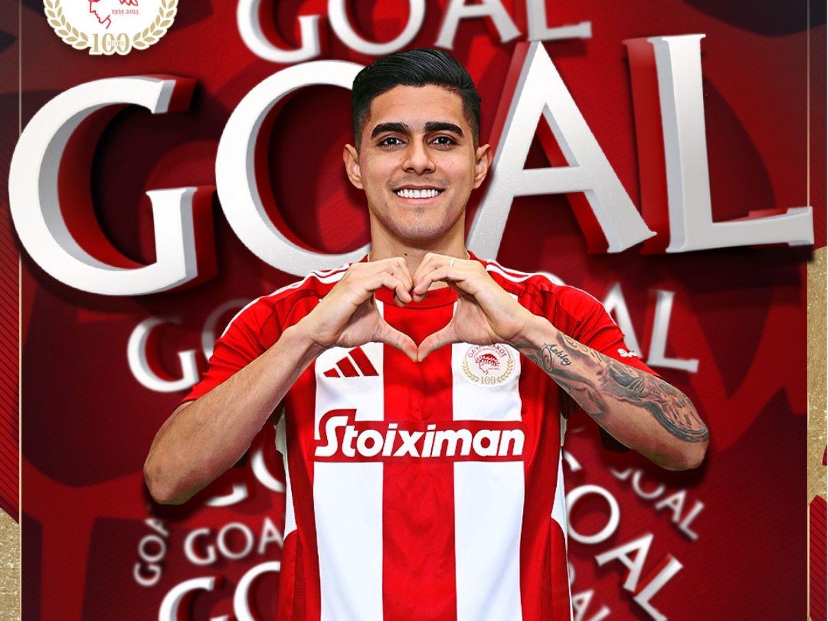 Furor por Luis Palma: Las fotos que dejó el estreno goleador del hondureño con el Olympiacos en Copa de Grecia