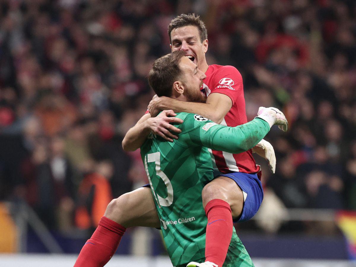 No se vio en TV: A Savic le tocaron la parte íntima, el show de Oblak y la euforia del Atlético de Madrid ante Inter de Milán