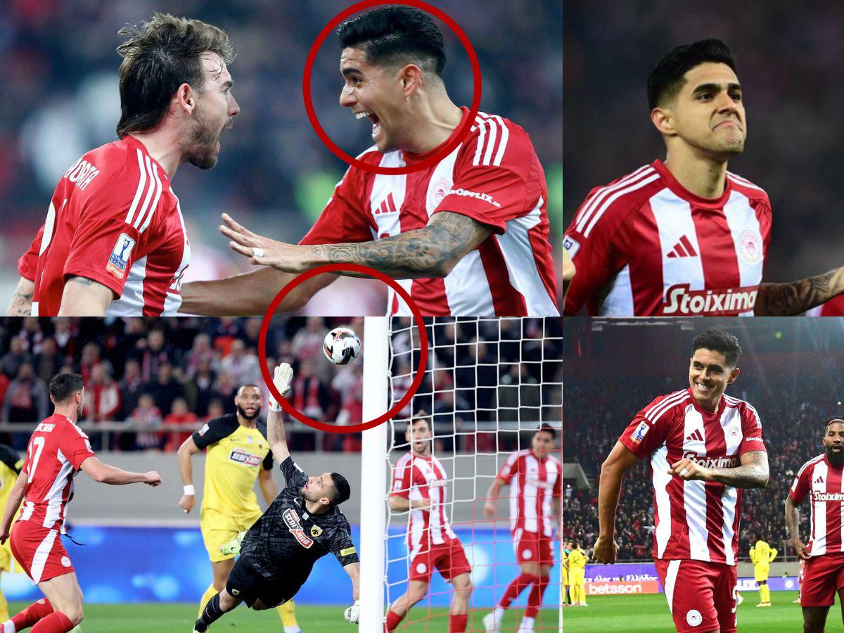Furor por Luis Palma: Las fotos que dejó el estreno goleador del hondureño con el Olympiacos en Copa de Grecia