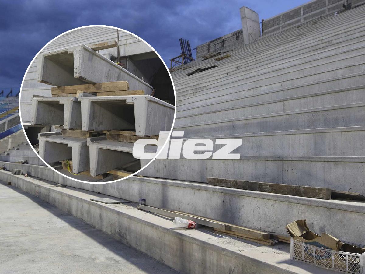 ¡Hay fecha de entrega! Así avanza la etapa final de las graderías del estadio Nacional de Tegucigalpa