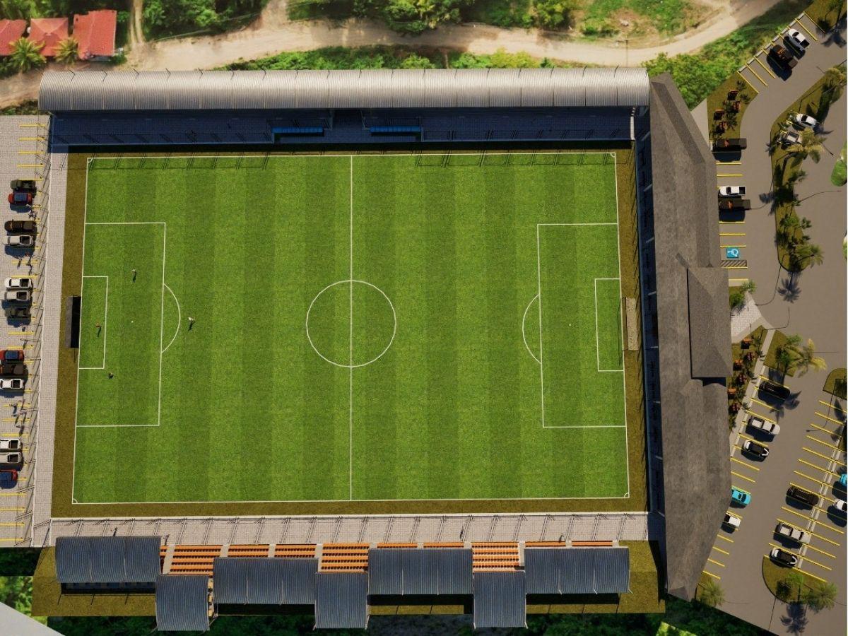 ¡Histórico! Se confirma la construcción del primer estadio en Roatán: así quedará el moderno recinto