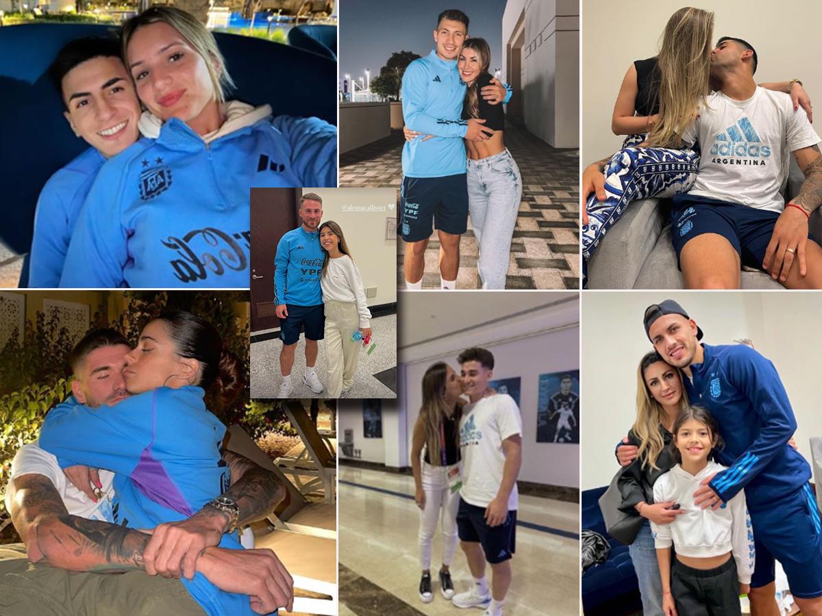 Besos y mucho amor tras sufrida clasificación: jugadores de la selección argentina recibieron a sus esposas en la concentración