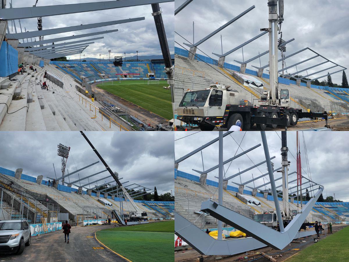 ¡Otro paso importante! Condepor anuncia finalización de trabes para el moderno techado de sol centro del Estadio Nacional