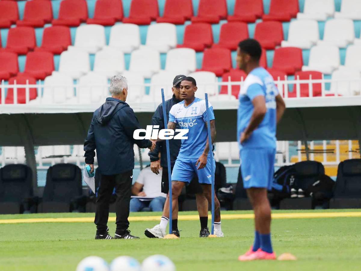 ¡Visitas sorpresa! Legionario se bajó del avión directo al entreno de la Selección de Honduras y un lesionado dijo adiós a la concentración