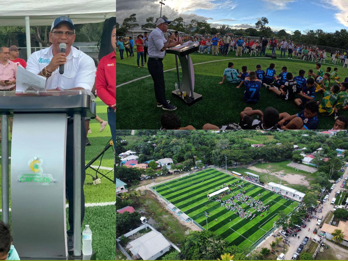 Condepor inaugura la cancha número 56 en Honduras: ¡Sonaguera, Colón tiene nuevo recinto sintético!