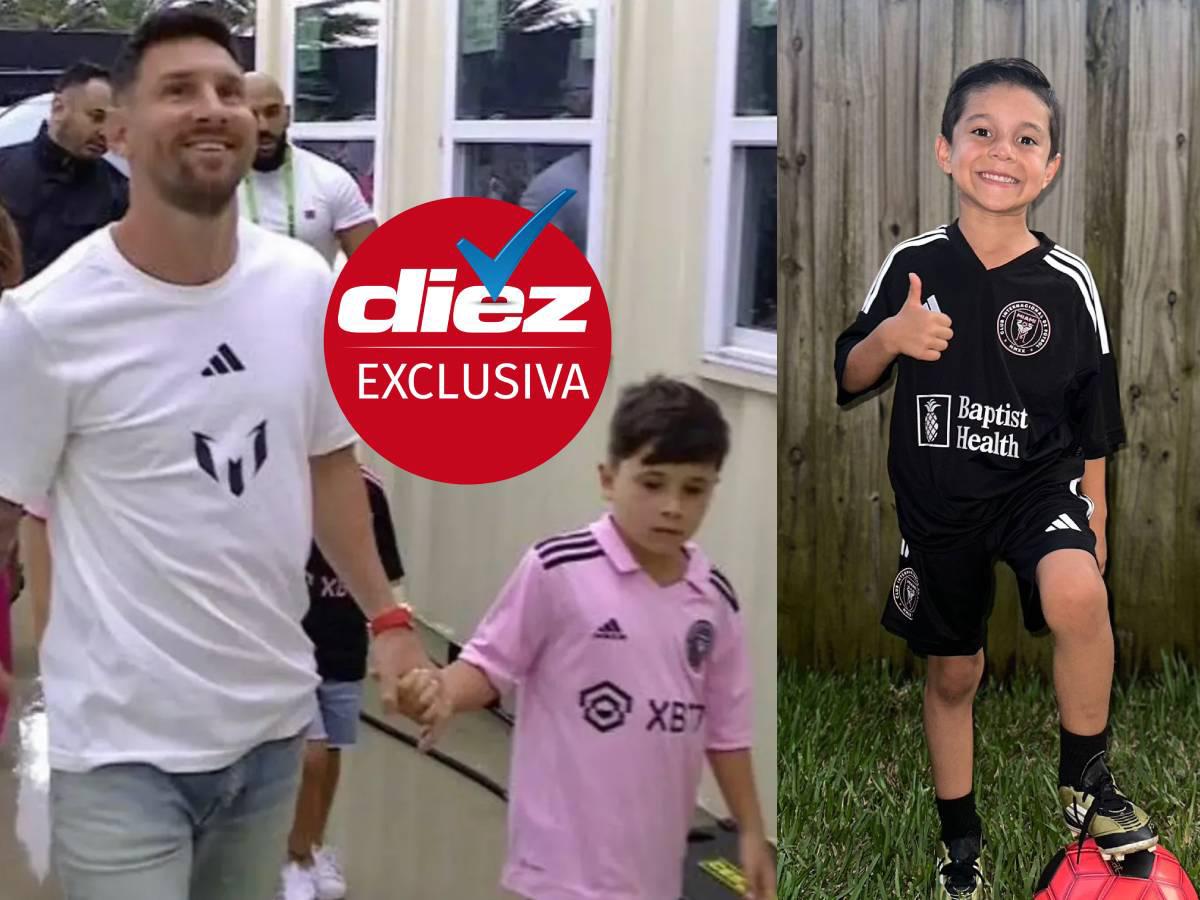 El niño hondureño que juega con el hijo de Messi en el Inter Miami: “mis nuevos amigos son muy graciosos”