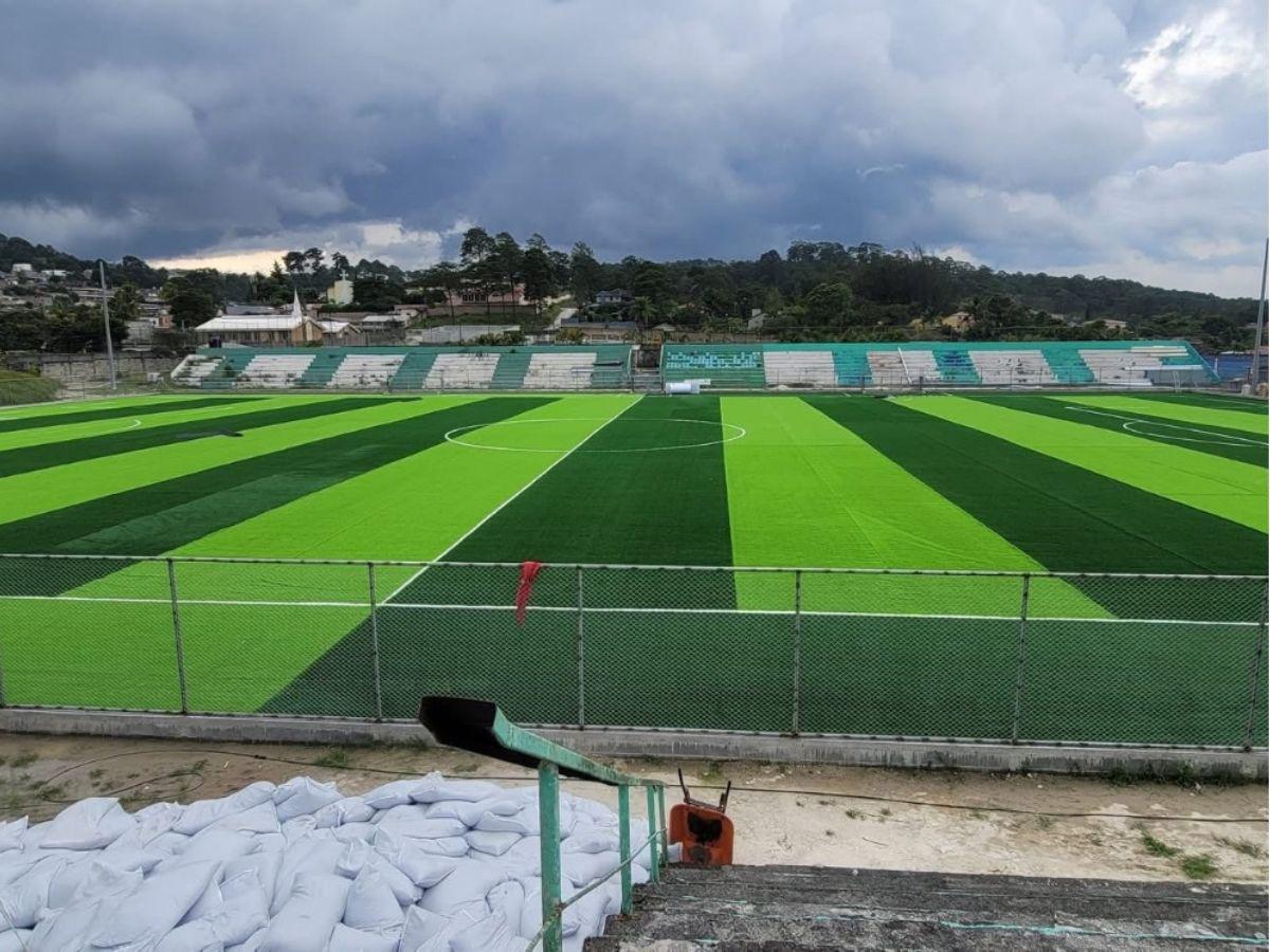 ¡Como mesa de billar! Así luce el remodelado Estadio Sergio Reyes de Santa Rosa de Copán