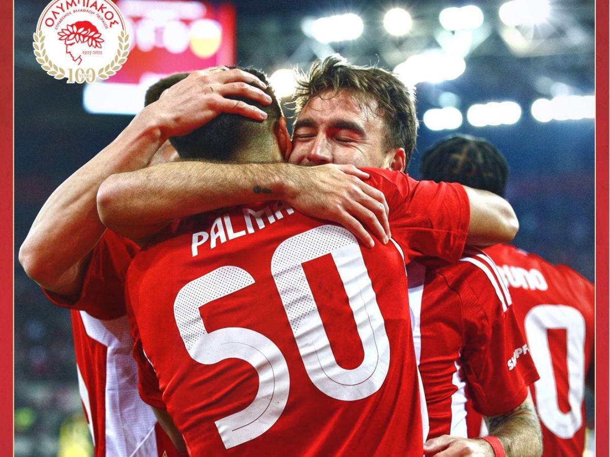 Furor por Luis Palma: Las fotos que dejó el estreno goleador del hondureño con el Olympiacos en Copa de Grecia