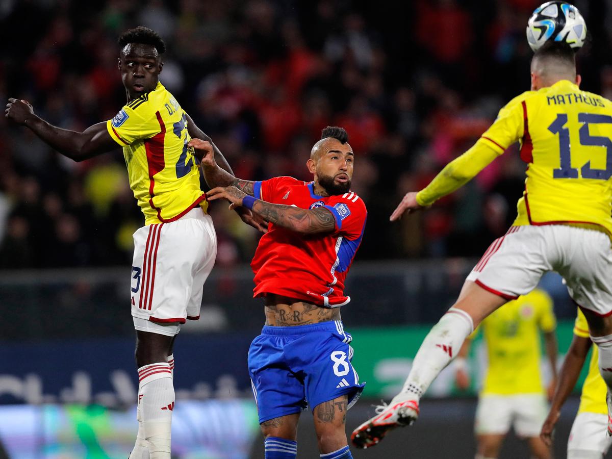 Chile y Colombia aburrieron en un partido poco vistoso que finalizó sin goles por la eliminatoria de Conmebol