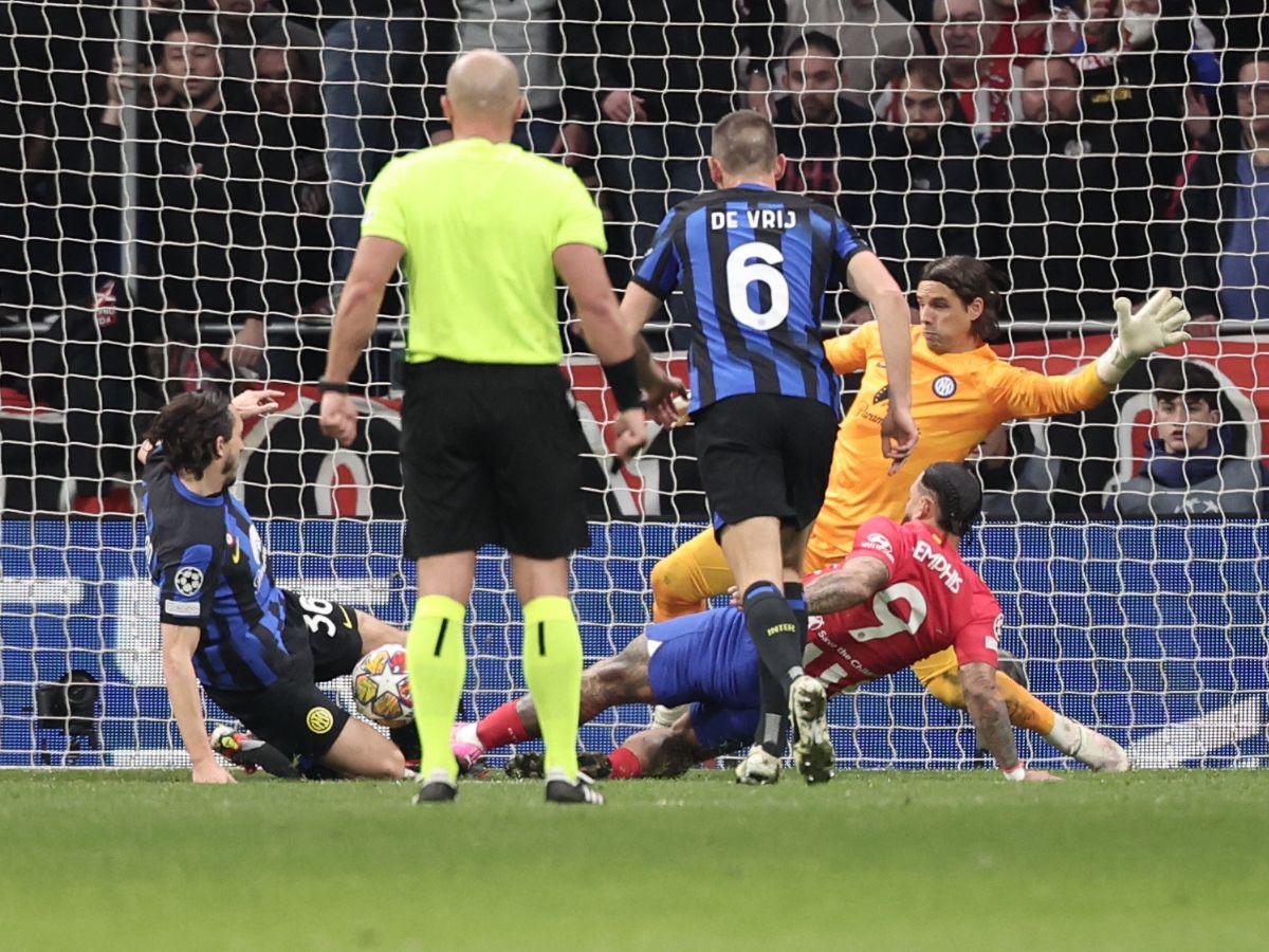 No se vio en TV: A Savic le tocaron la parte íntima, el show de Oblak y la euforia del Atlético de Madrid ante Inter de Milán