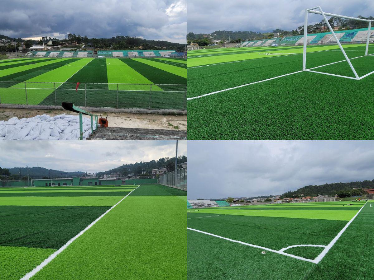 ¡Como mesa de billar! Así luce el remodelado Estadio Sergio Reyes de Santa Rosa de Copán