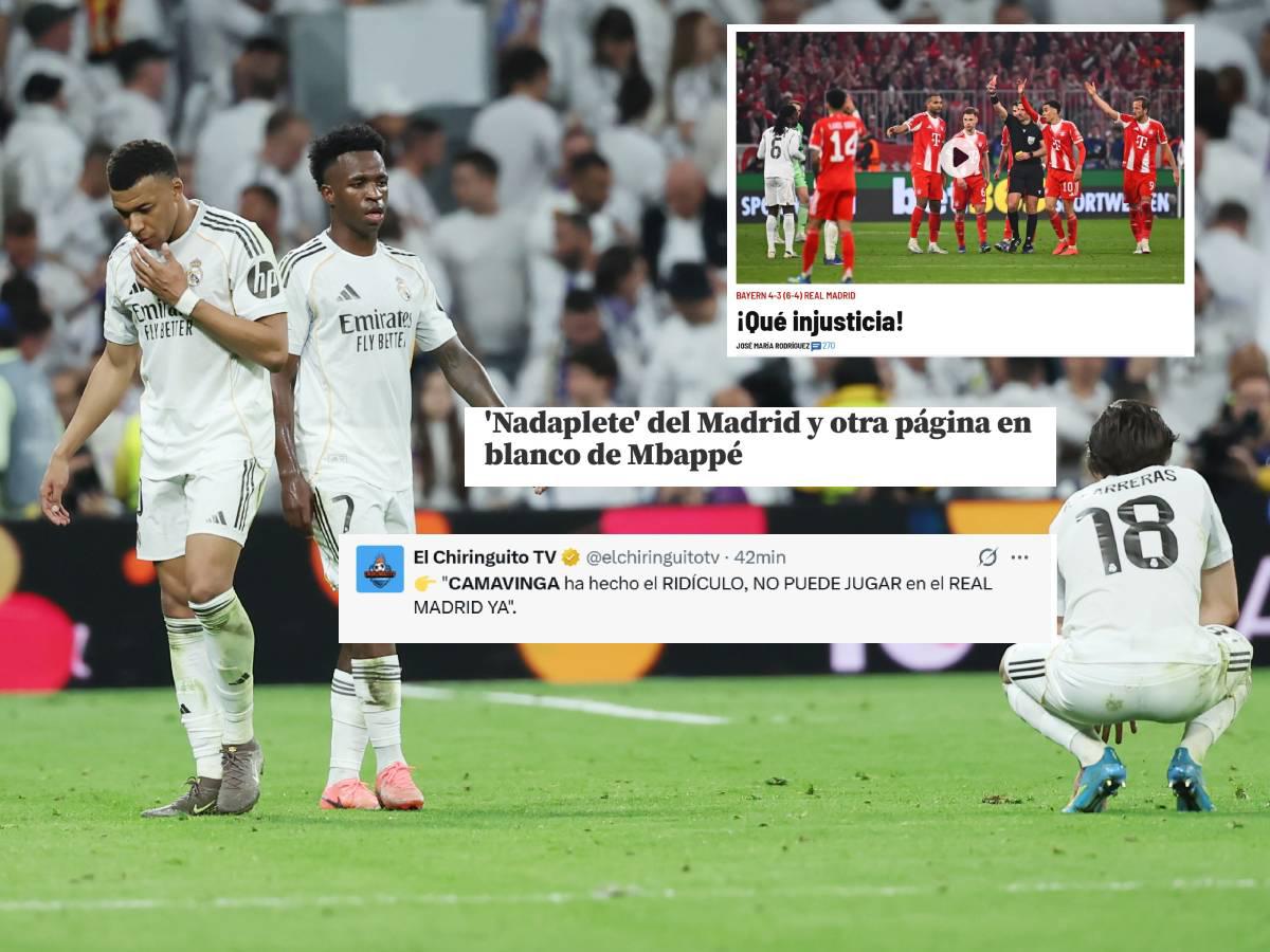 Nadaplete y Triste temporada: Prensa mundial atacan a Mbappé, Vinicius, Camavinga y Real Madrid