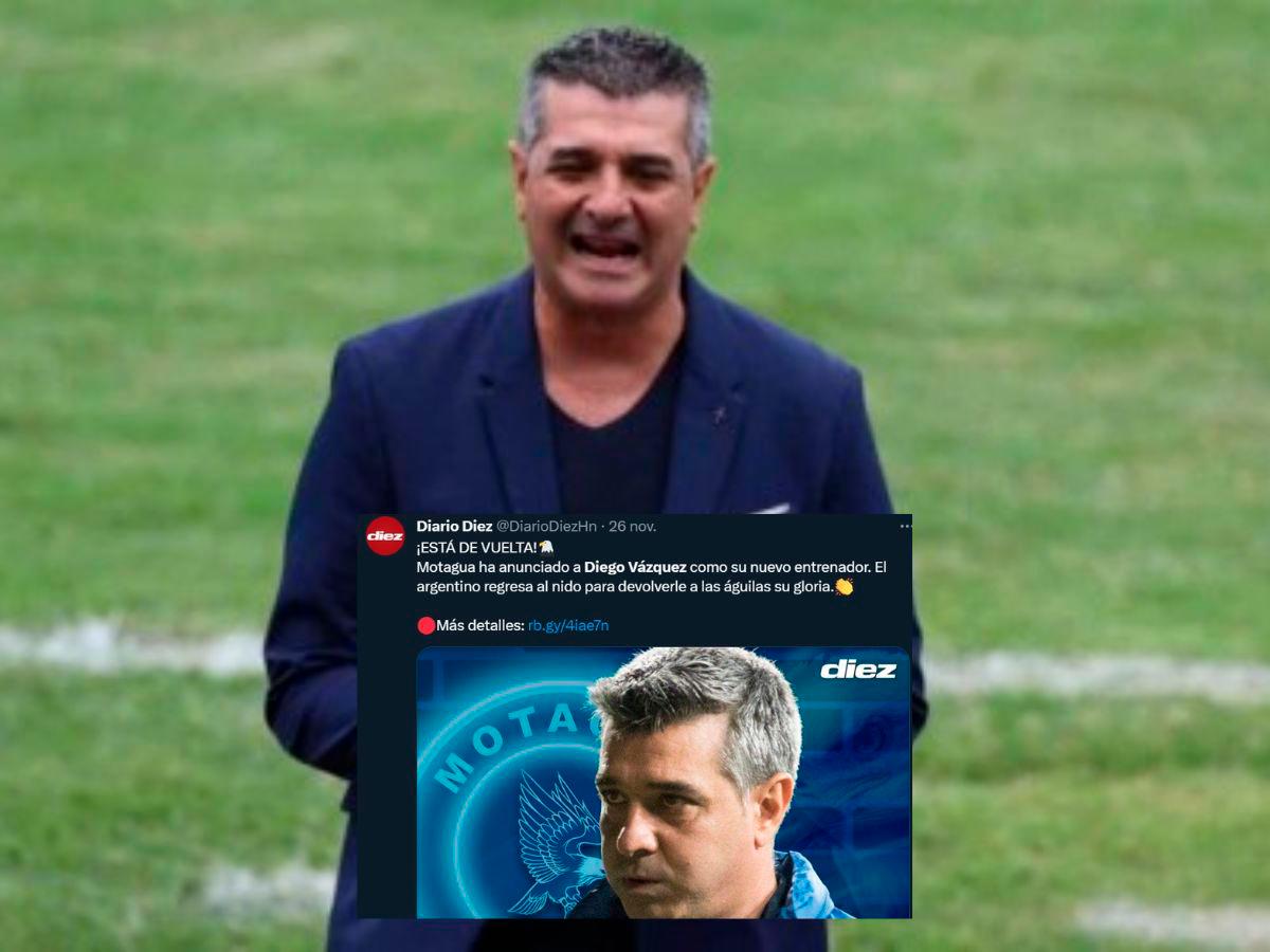 Prensa hondureña se rinde al retorno de Diego Vázquez al Motagua: “Volvió el más exitoso”, “Regresa el que no debió irse”