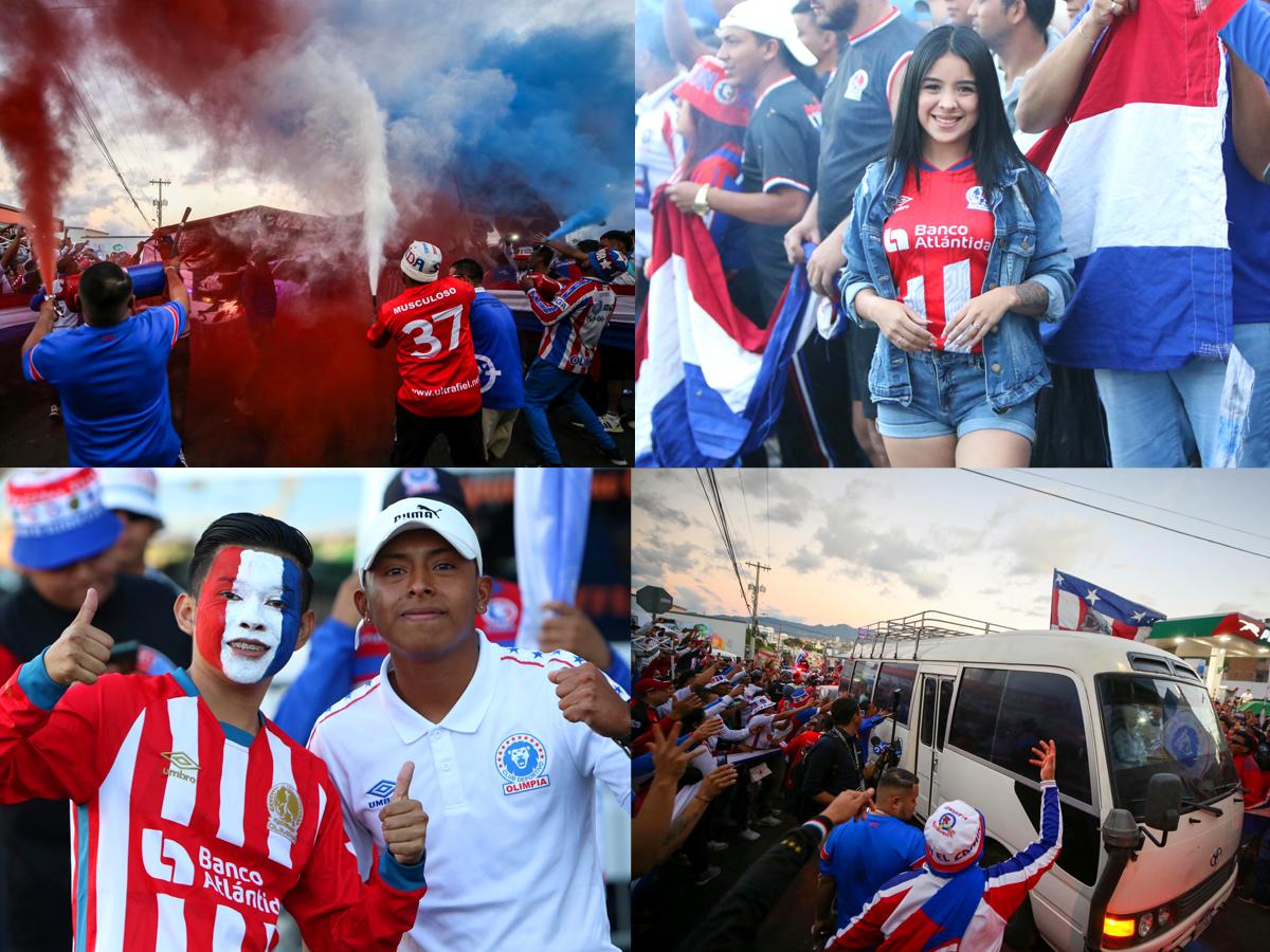 Impresionante recibimiento a Olimpia en la final contra Motagua, los tres legionarios europeos que sorprendieron y las dos bellezas