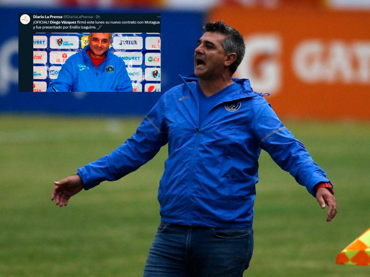 Prensa hondureña se rinde al retorno de Diego Vázquez al Motagua: “Volvió el más exitoso”, “Regresa el que no debió irse”