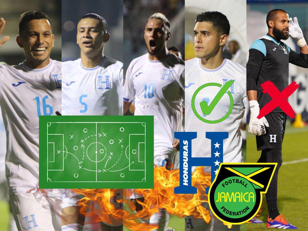 ¡A vencer a Jamaica! El 11 de Honduras que se perfila como titular ante los caribeños por la Nations League