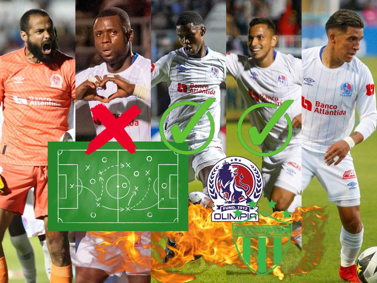 ¡Es una final! El 11 de gala de Olimpia que mandaría Troglio vs Antigua para clasificar a cuartos de Copa Centroamericana