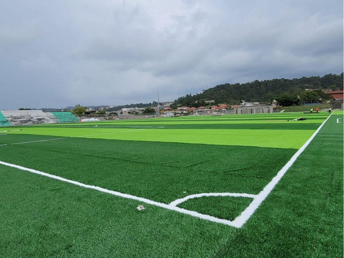 ¡Como mesa de billar! Así luce el remodelado Estadio Sergio Reyes de Santa Rosa de Copán