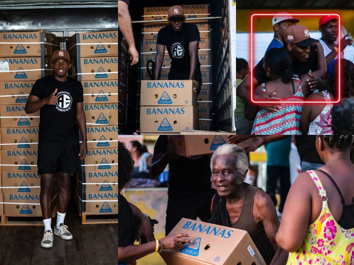 Para ponerse de pie: Fundación de Alberth Elis sorprende con donación a catrachos de cuatro ciudades de Honduras