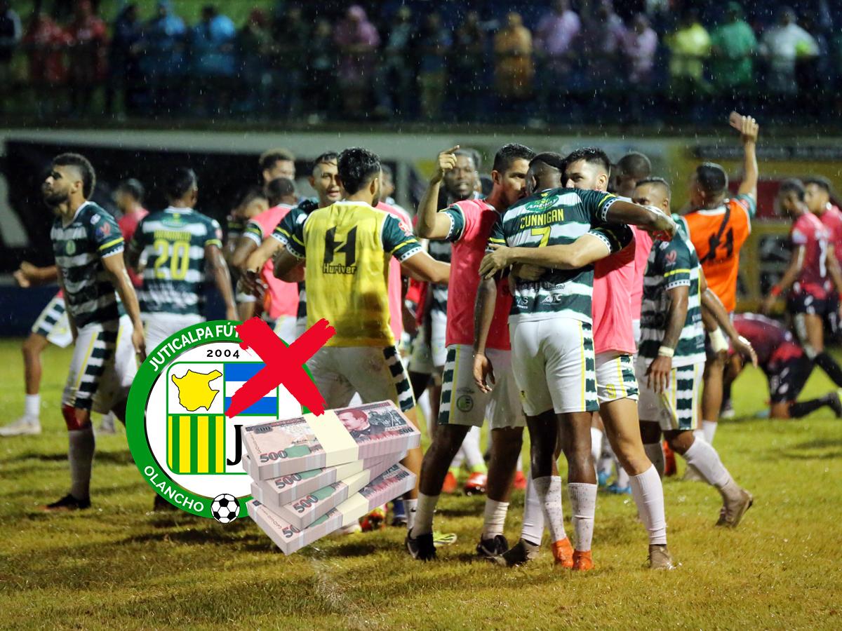 Juticalpa FC ascendió y ya tiene su primer gran problema en Liga Nacional: Rebelión de sus futbolistas por falta de pago