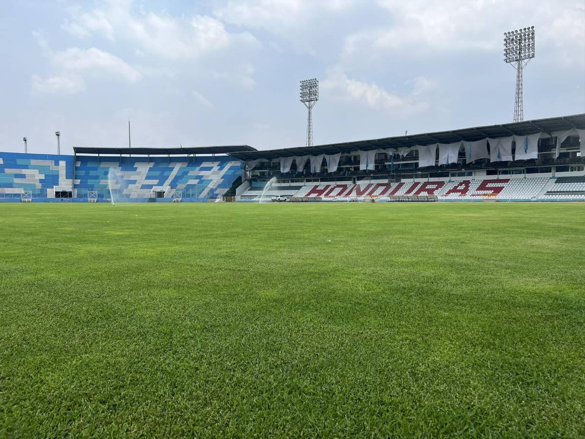 ¡Mesa de billar! Así luce la nueva cancha del Estadio Nacional Chelato Uclés: ¿la mejor grama de Centroamérica?
