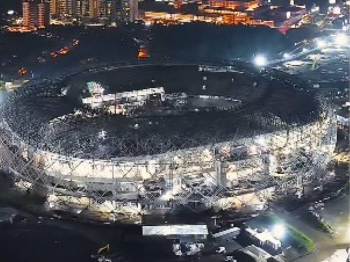 ¡En un 75%! El Salvador acelera la construcción del moderno Estadio Nacional