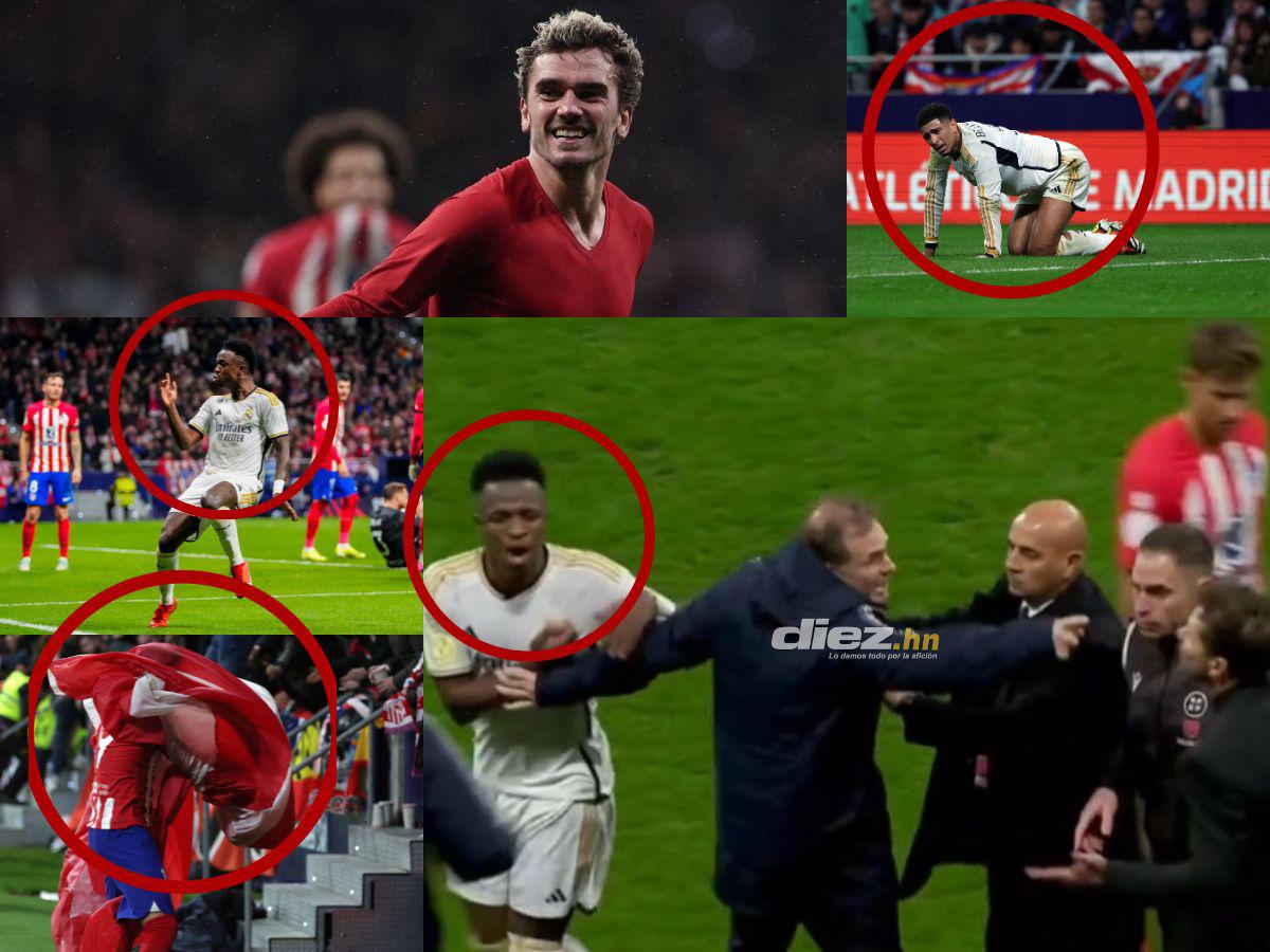 No se vio en TV: Bronca entre Vinicius y el “Cholo”, tristeza de Bellingham y el extraño festejo de Morata ante Real Madrid